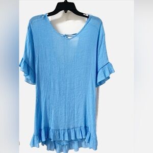 Beach Cover-Up blue Size Medium